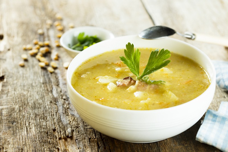 Un bel piatto di minestra., per affrontare un inverno freddo e grigio